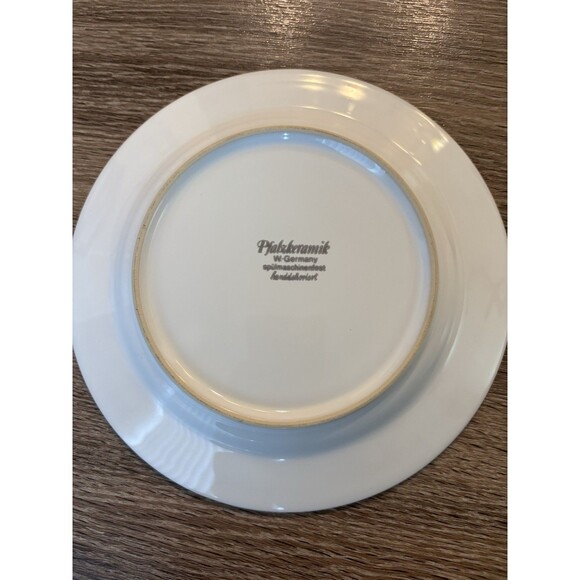 VTG Pfalzkeramik Inzell Streublumen 2 Mugs And Saucers Scattered Flowers German - Picture 8 of 11